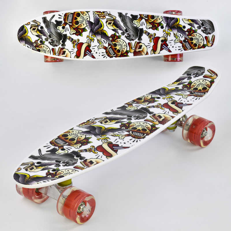 Скейт Р 14209 (8) Best Board, дошка = 55см, колеса PU, світло, d = 6см
