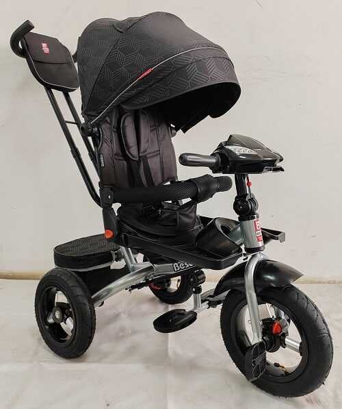 Велосипед 6088 F – 695-12 Best Trike (1) ПОВОРОТНЕ СИДІННЯ, СКЛАДНЕ КЕРМО, ФАРА МУЗИЧНА З USB,Bluetooth НАДУВНІ КОЛЕСА, ПУЛЬТ ВКЛЮЧЕННЯ СВІТЛА І ЗВУКУ