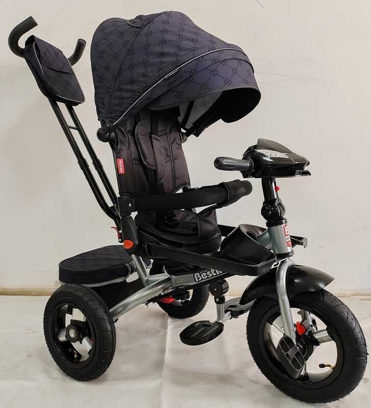 Велосипед 6088 F – 702-15 Best Trike (1) ПОВОРОТНЕ СИДІННЯ, СКЛАДНЕ КЕРМО, ФАРА МУЗИЧНА З USB,Bluetooth НАДУВНІ КОЛЕСА, ПУЛЬТ ВКЛЮЧЕННЯ СВІТЛА І ЗВУКУ