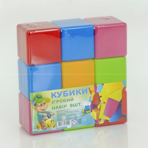 гр Кубики великі 9 шт. 14066 (21) "M Toys"