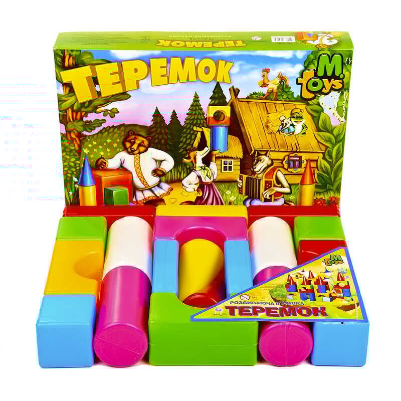 гр Теремок малий. 08081 (12) "M-TOYS" 19 деталей, в коробці