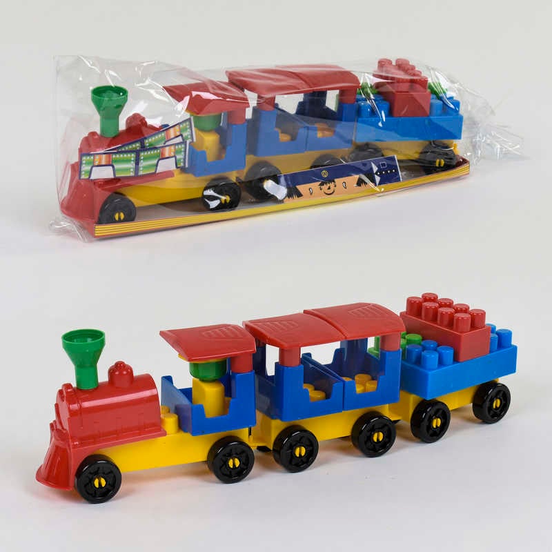 гр Конструктор "Чарівний поїзд №1" 0274 (24) "Technok Toys" 31 деталь, в пакеті