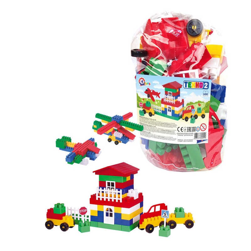 гр Конструктор №2 0502 (8) "Technok Toys" 100 деталей, в пакеті