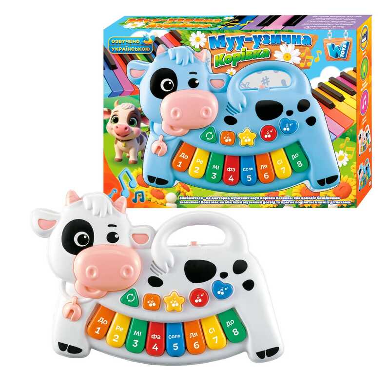 Піаніно музичне 75440 (60) "WToys" ОЗВУЧУВАННЯ УКРАЇНСЬКОЮ МОВОЮ, в коробці