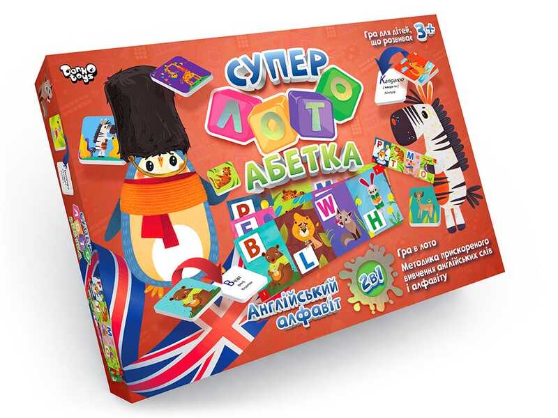гр Гра "Суперлото Абетка" СЛА-01UЕ (10) "Danko Toys"