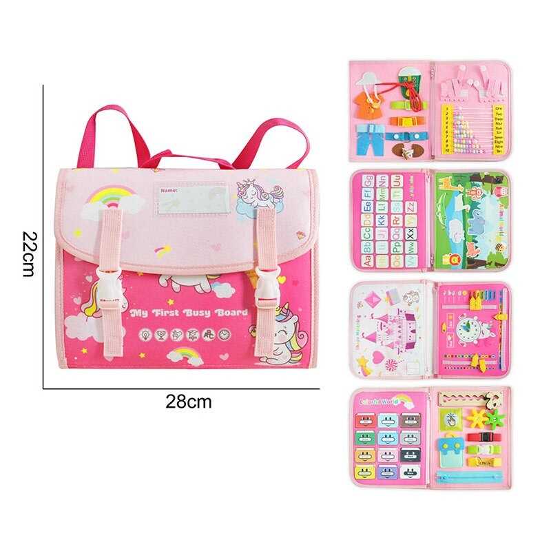 Логічна папка 25073 (40) фетр, застібки, рахівничка, шнурівка, ремінці, одяг, годинник, рухомі елементи