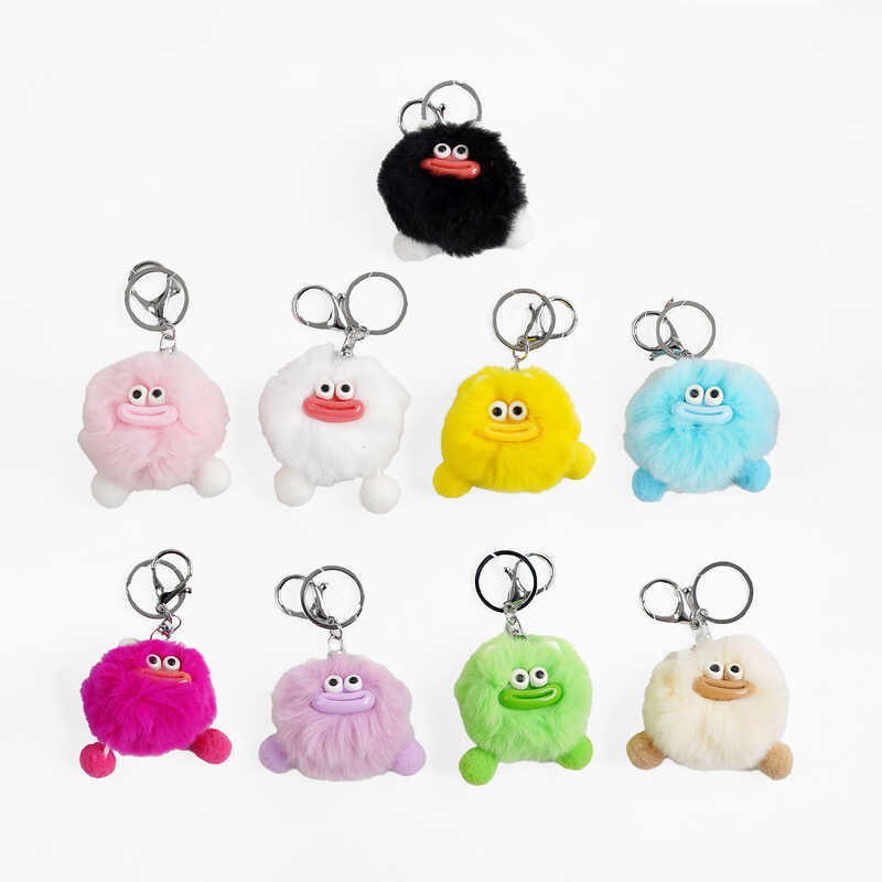 Брелок M 17954 (600) ЦІНА ЗА 1 ШТУКУ, висота - 7 см, текстиль, кільце, карабін