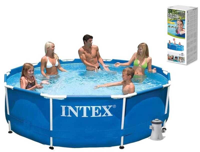 Intex Басейн каркасний 28202 NP (1) фільтр-насос /мережа 220-240 В/ 530гал/год, /6 + років /56999/ 305*76 см, об'єм води 4485 л