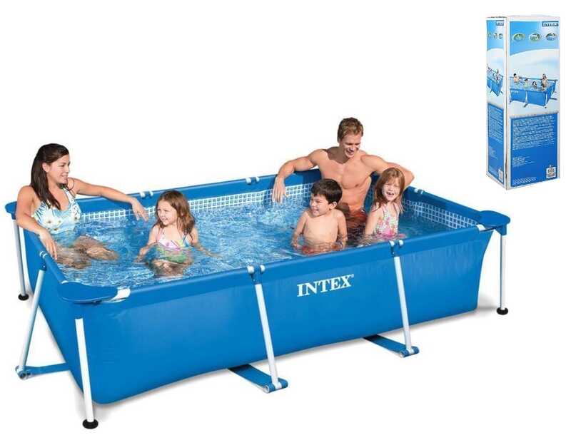 Intex Басейн каркасний 28272 NP (1) прямокут. /6+ років/ 300*200*75 см, об'єм: 3834 л, у коробці