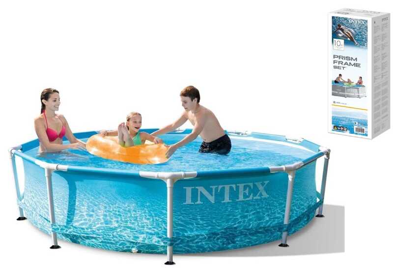 Intex Басейн каркасний 28206 NP (1) круглий, діаметр 305см, висота 76см, об'єм 4485л, у коробці