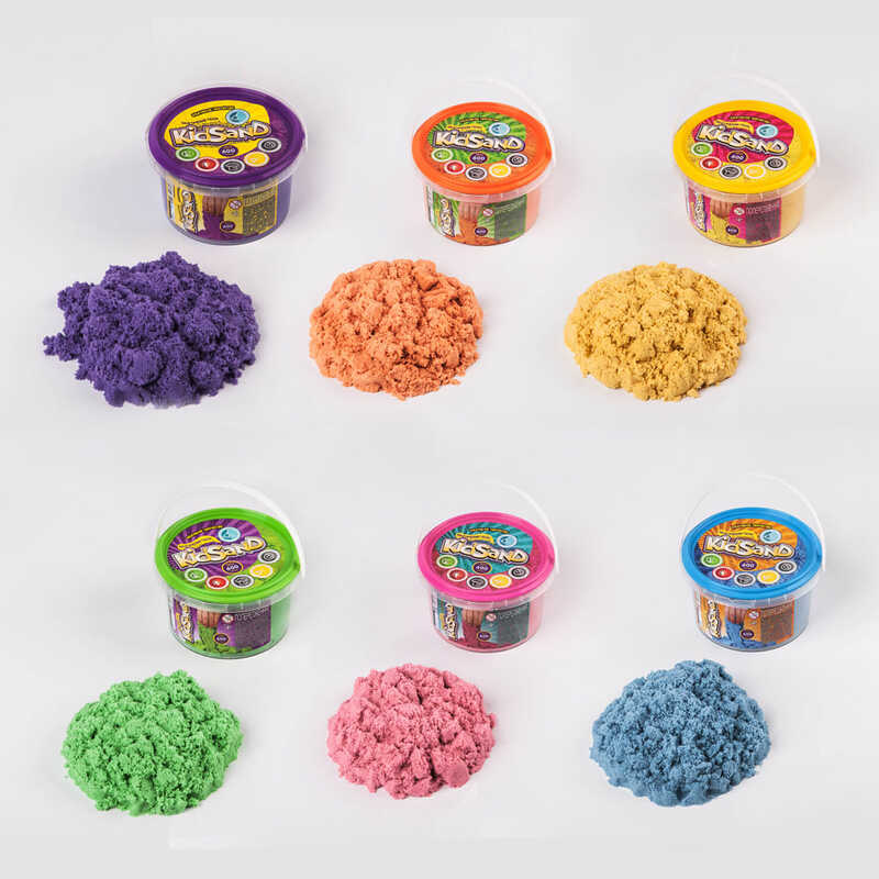 гр Кінетичний пісок "KidSand" банка 600г KS-01-05 (24) "Danko Toys"