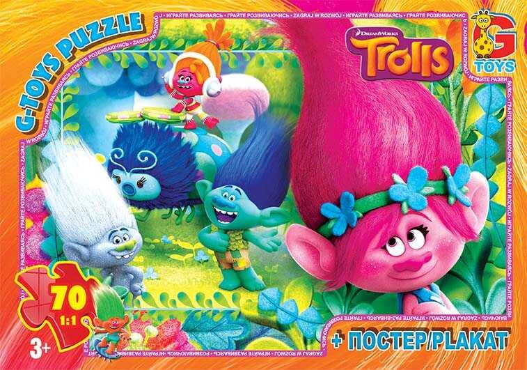 гр Пазли 70 ел. "G-Toys" "Тролі" TR 0078 (62)
