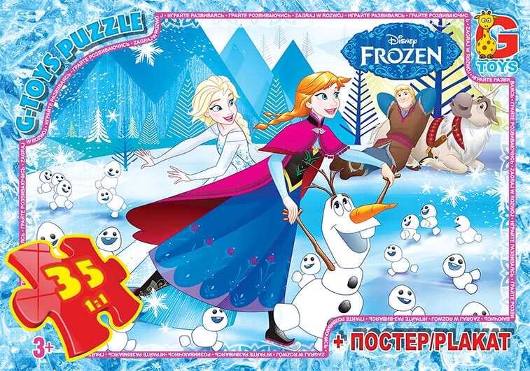 гр Пазли 35 ел. "G Toys" "Frozen" FR 015 (62) + постер