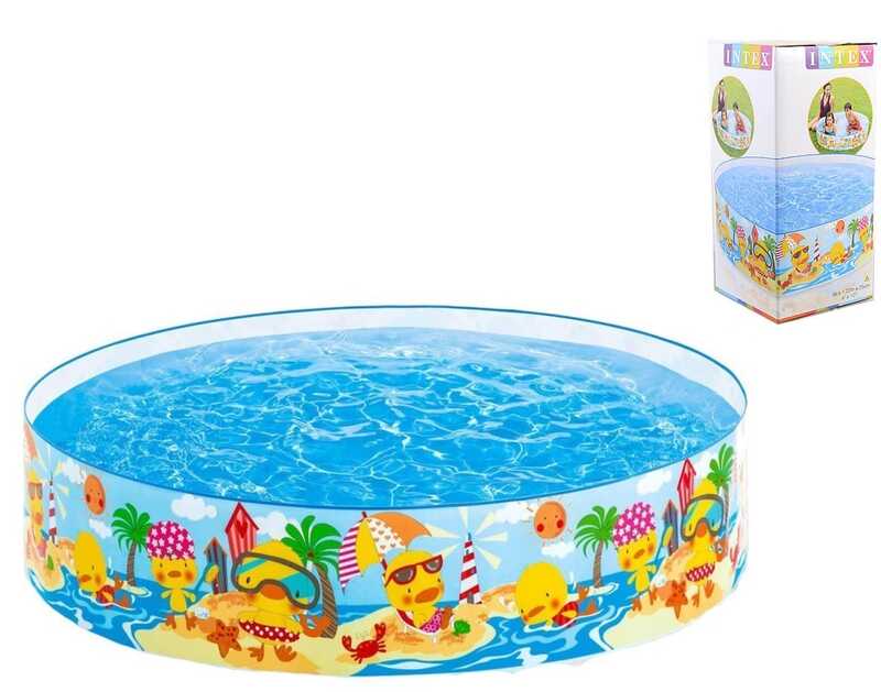 Intex Басейн 58477 NP "Качиний риф" (6) від 3-х років, діаметр 122см, висота 25см, 218л