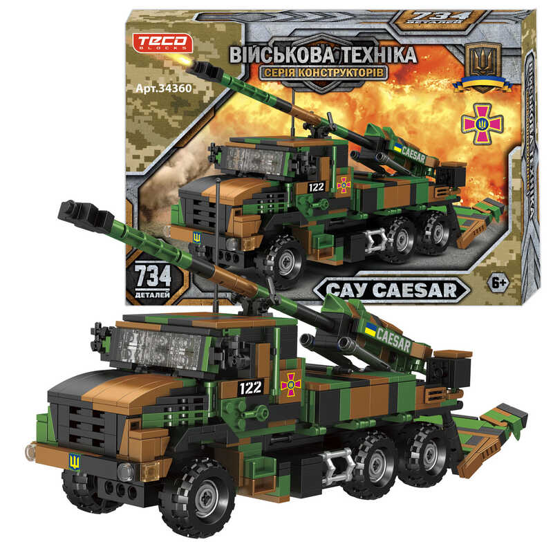 Конструктор 34360 (18) "Teko", 734 деталі, в коробці