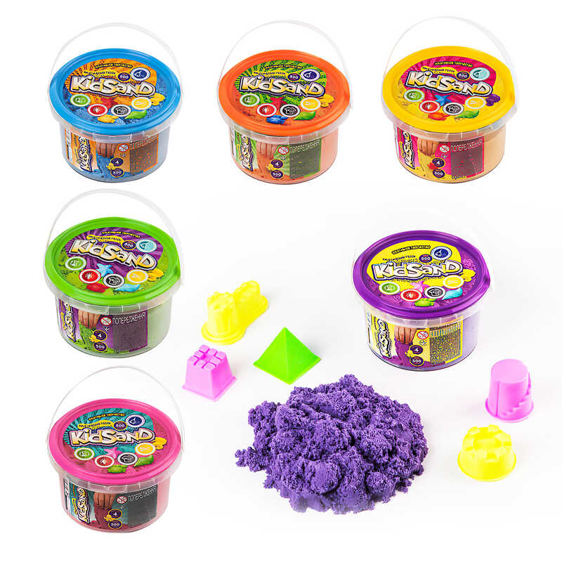 гр Кінетичний пісок "KidSand" 500г KS-01-02 (24) "Danko Toys"