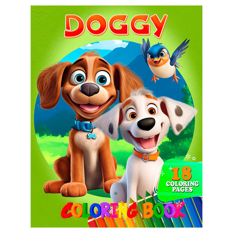 гр Розмальовка 18 кольорових малюнків "Doggy" 9789655322910 (50) "Jumbi"