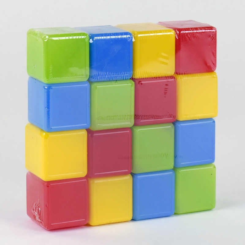 гр Кубики кольорові 16 шт. (20) 05063 "M-TOYS"