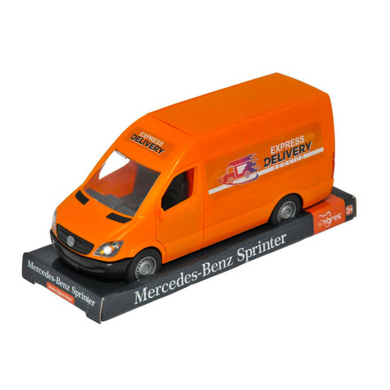 гр Автомобіль "Mercedes-Benz Sprinter" вантажний 39719 (помаранчевий) на планшетці (6) "Tigres"