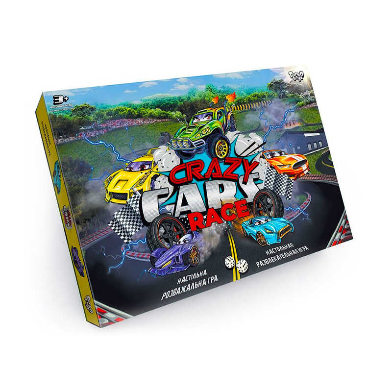 гр Настільна гра "Crazy Cars Race" DTG94R (20) "Danko Toys", опис укр\рос мовами