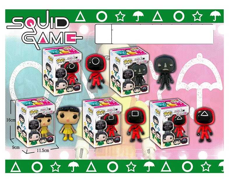 Герой YM 210030 (216) "Гра в кальмара", 5 видів, 16см, в коробці, ВИДАЄТЬСЯ ТІЛЬКИ МІКС ВИДІВ