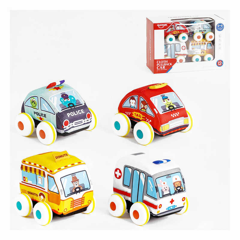 Набір тканинних машин HE 0237 (24) інерція, знімна платформа, 4 шт в коробці