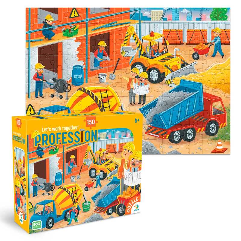 гр Пазл "Професії. Будівельник" 300703 (12) "DoDo"