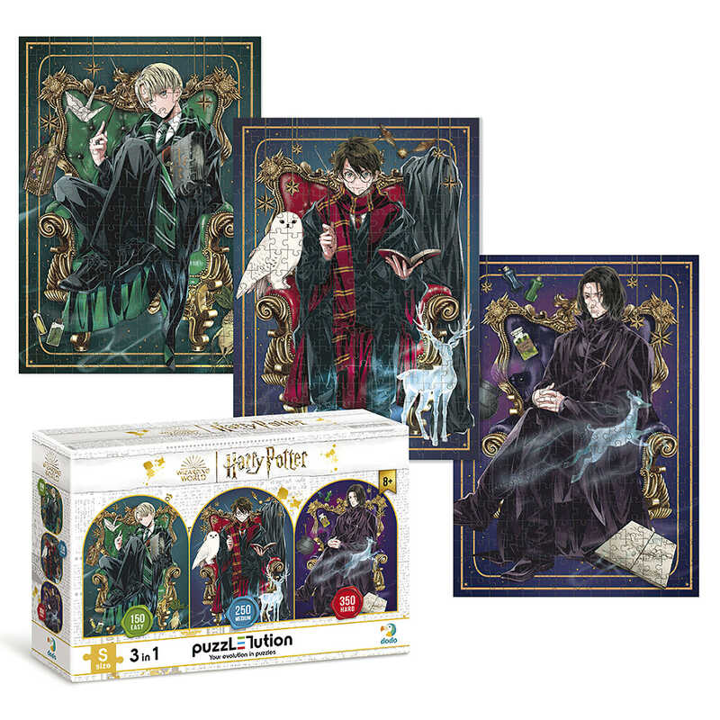 гр Пазл "Династія чарівників" 200575 (16) "DoDo", 3в1, 150-250-350 елементів, рівні складності, в коробці