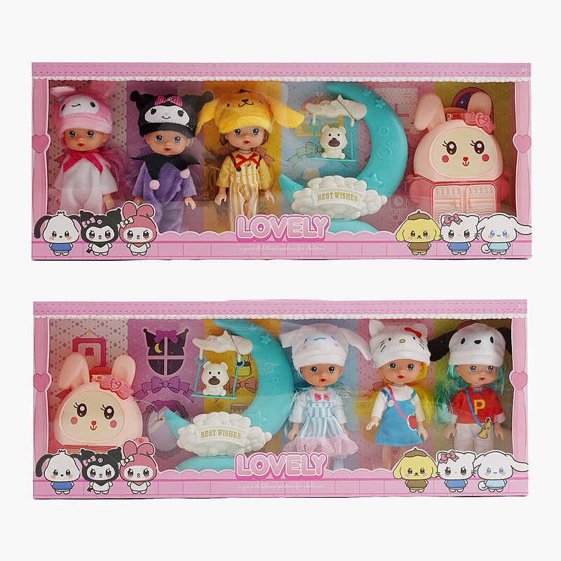 Набір ляльок XD 113 C (60/2) 2 види, висота - 17 см, знімний одяг, взуття, аксесуари, рухомі елементи, в коробці