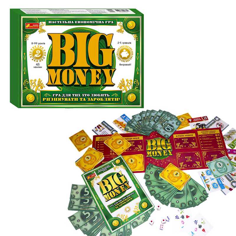 гр Настільна економічна гра "Big Money" 12120143У (14) "Ранок"