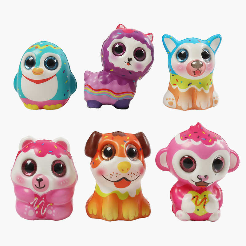 Антистрес-сквіш C 68895 (600) ЦІНА ЗА 1 ШТУКУ, ароматизований, пластикові очі, в пакеті, ВИДАЄТЬСЯ МІКС ВИДІВ