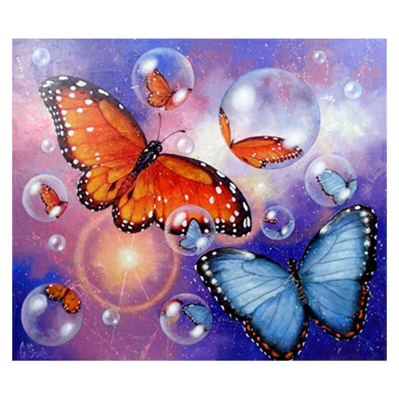 Алмазна мозаїка JS 24623 (50) "TK Group", "Метелики", 30х20 в коробці