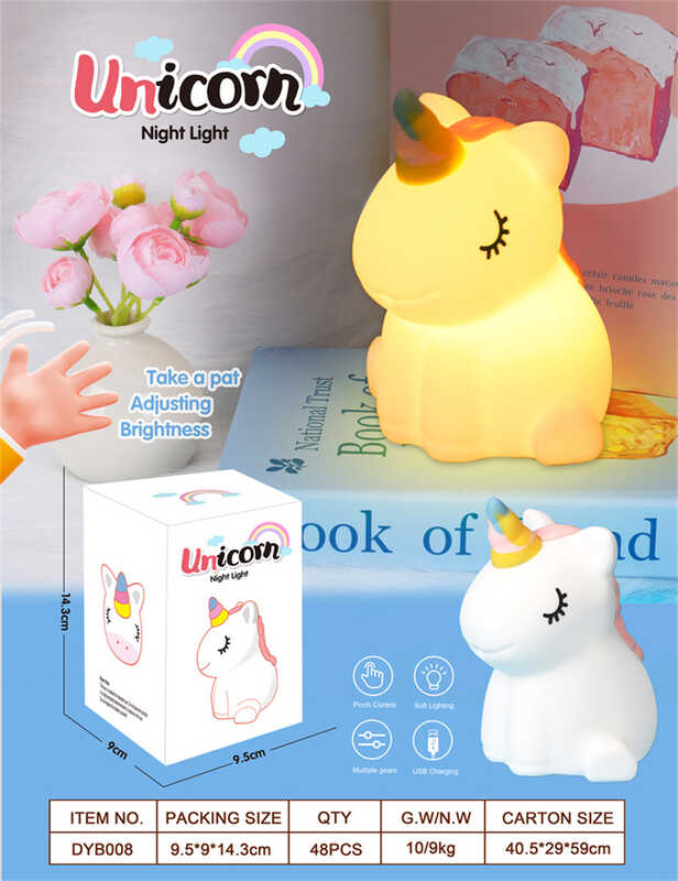 Нічник C 69806 (48) 3 режими, USB Type-C, силіконовий, в коробці