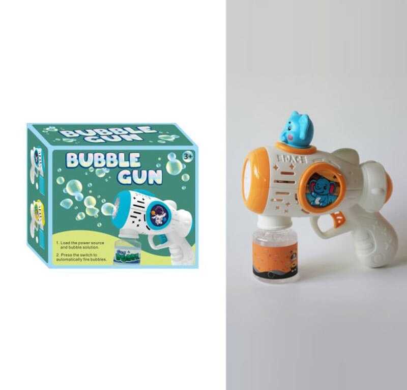 Пістолет з мильними бульбашками XD 800 H (96/2) підсвічування, автоматичний принцип, пляшечка з мильним розчином, в коробці