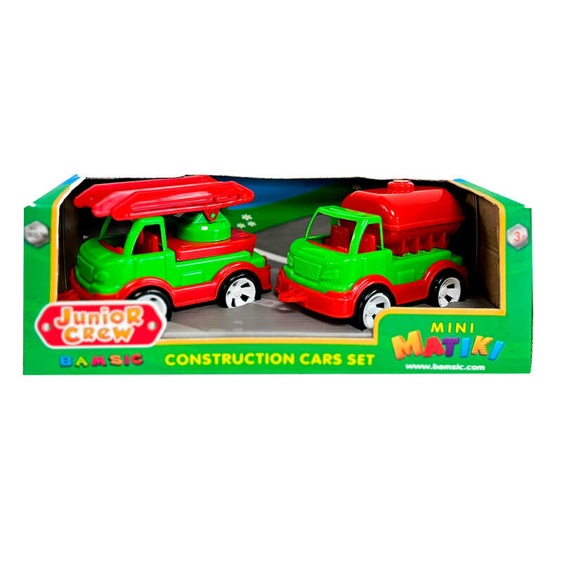 гр Набір машин "Mini Matiki" (пожежна,водовоз) 002/16 (24) "Bamsic", 2 машинки, в коробці