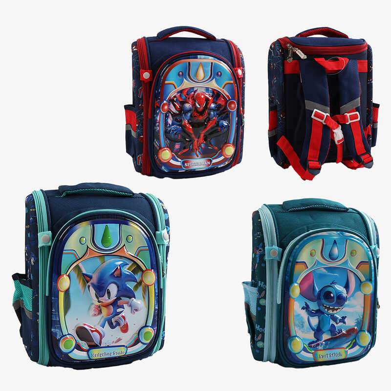 Рюкзак C 72905 (120) розмір: 28х17х33 см, герой, 1 відділення, 3 кишені, регульовані лямки, на блискавці, в пакеті, ВИДАЄТЬСЯ ТІЛЬКИ МІКС ВИДІВ