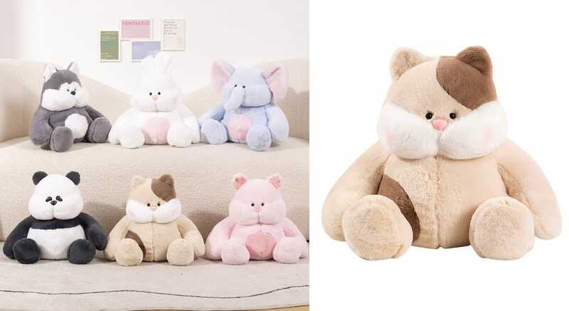 М`яка іграшка M 18766 (30) "Звірятко", середня висота 39 см, сидяча, пластикові оченята, ВИДАЄТЬСЯ ТІЛЬКИ МІКС ВИДІВ