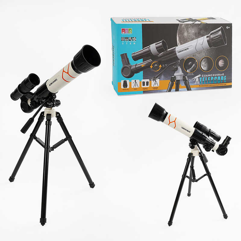 Телескоп 1001-1 (24/3) набір лінз, штатив, інструкція, в коробці