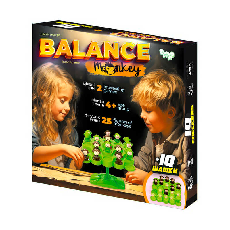 гр Розвиваюча настільна гра "Balance Monkey" BalM-01 (10) "Danko Toys"