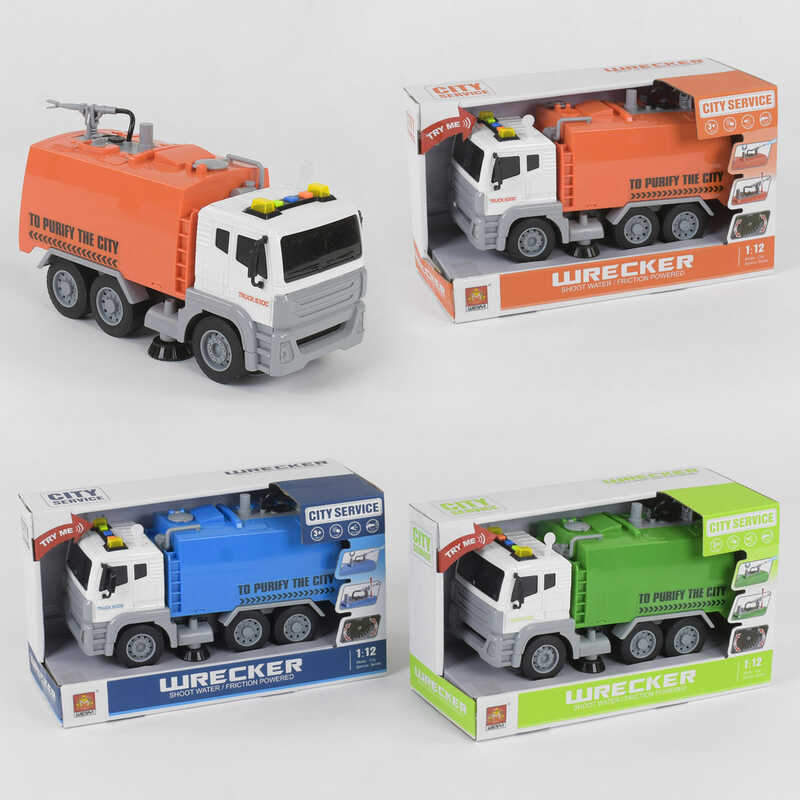 Спецтехніка WY 830 A / WY830B / WY830C (18) 3 види, пускає воду, помпова кнопка, в коробці, ВИДАЄТЬСЯ ТІЛЬКИ МІКС ВИДІВ