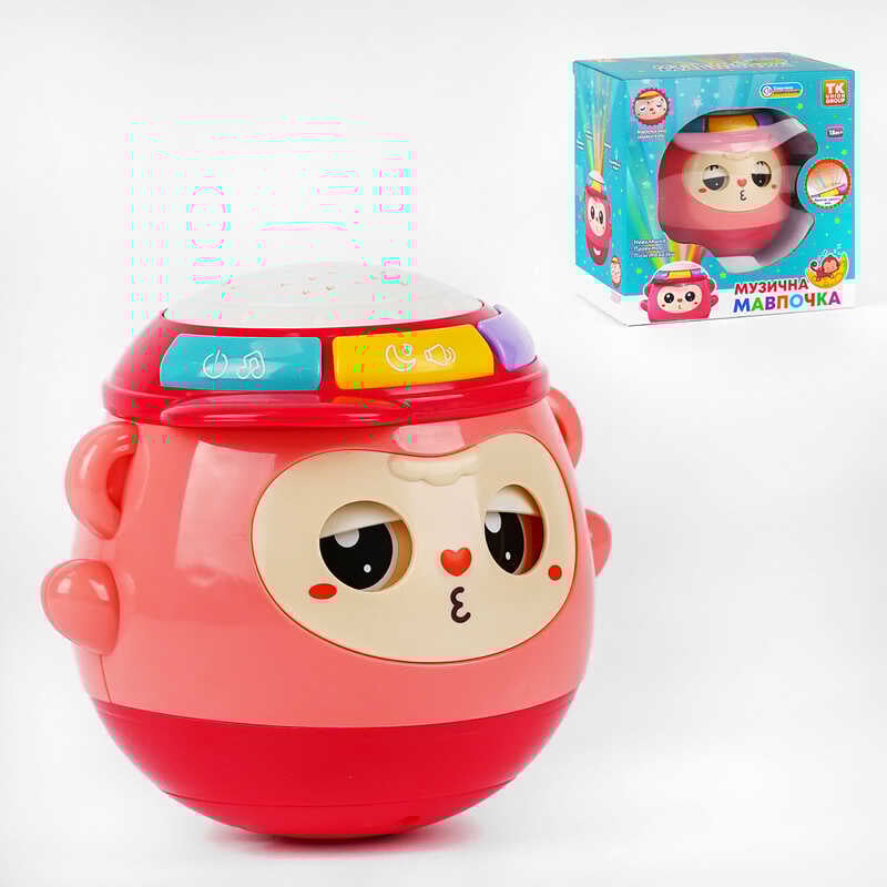 Музичний проєктор 53470 (36) "TK Group", ОЗВУЧУВАННЯ УКРАЇНСЬКОЮ МОВОЮ, проєктор, музичні казки, мелодії, колискові, барабан, нелягайко, в коробці