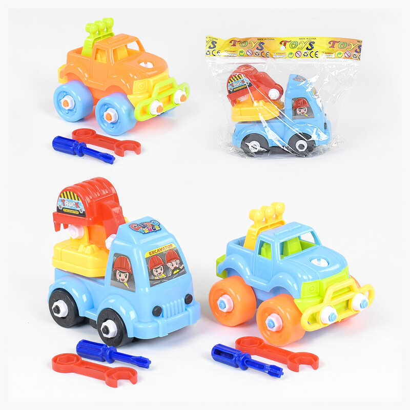 Машинка-конструктор 639 F-2 (300/2) 3 види, 1шт в пакеті, ВИДАЄТЬСЯ ТІЛЬКИ МІКС ВИДІВ