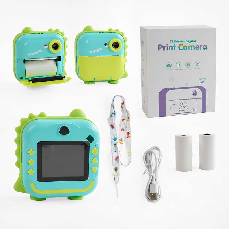 Фотоапарат-принтер C 68253 (40) type-C, роз’єм для SD карти, фото, відео, гри, 3 рулони термопаперу, в коробці