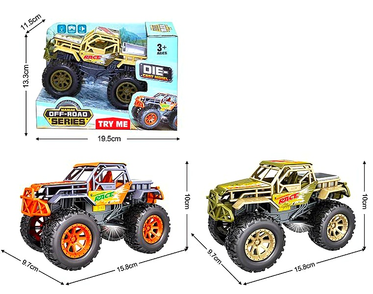 Машина - джип Z230D , 2 види, металопластик, інерція, світло, звук, в коробці