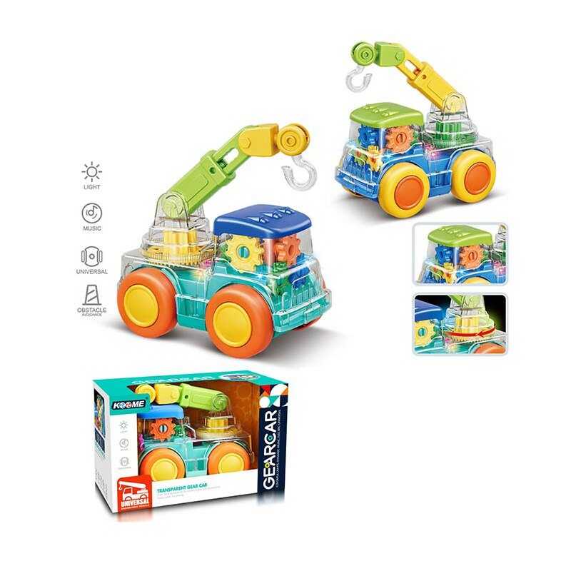 Машинка M 04 A (48) 2 кольори, звук, підсвічування, колесо вільного ходу, в коробці