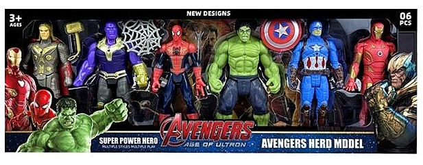 Набір героїв 8256 A , 6 фігурок , рухомі частини тіла, аксесуари , в коробці