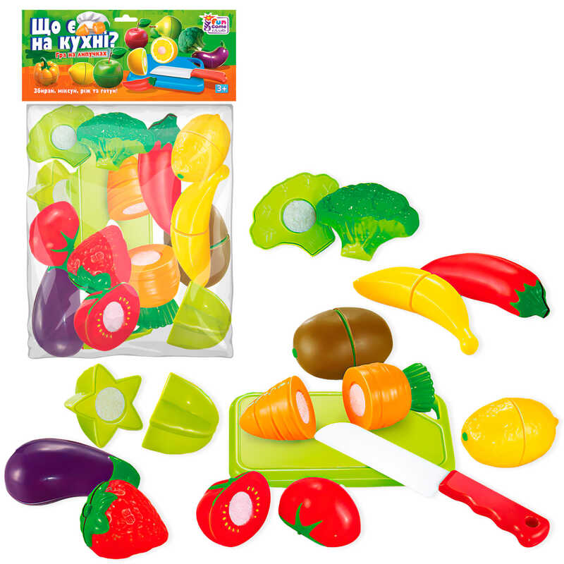 гр Продукти на липучках “Що є на кухні?” 65267 (168/2) "4FUN Game Club", 12 елементів, у пакеті