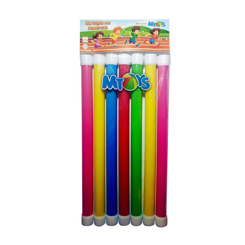 гр Естафетні палички 25279 (25)"M Toys", d=2,0, довжина 30см, 7 штук, в пакеті