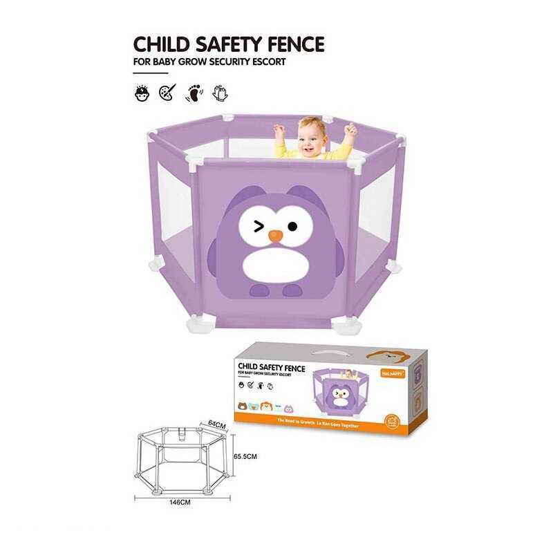 Манеж 995-5032 A (8) "Сова", розмір: 146х65.5 см, в коробці