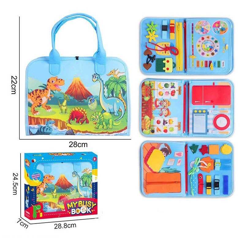 Логічна папка 25015 A (48/2) фетр, ремінці, рухомі елементи, шнурівка, одяг, годинник, в коробці